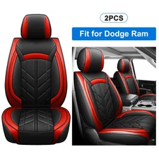 2PCs Front Seat Covers 1:1 Customized for 2009-2023 Dodge Ram 1500/2500/3500