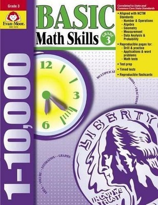 Basic Math Skills Grade 3 by Evan-Moor Educational Publishers (English) Paperbac