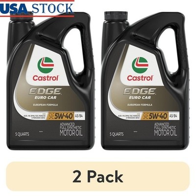 Full Synthetic Motor Oil 5W-40 A3 B4 Euro Cars BMW VW Porsche Chrysler New