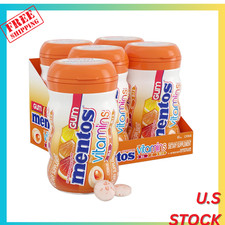 Mentos Gum with Vitamins, Sugar Free Chewing Gum with Xylitol, Citrus Flavor, V