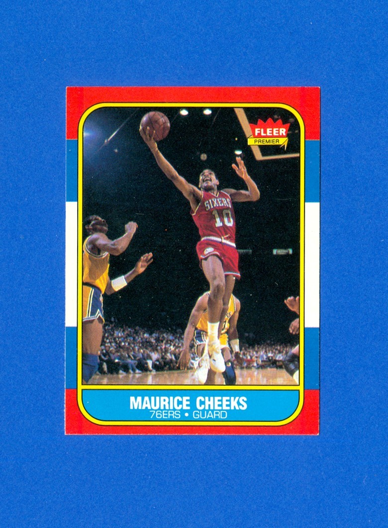 1986/1987 Fleer Basketball #16 Maurice Cheeks '86 Set Break Card EX/MT Condition
