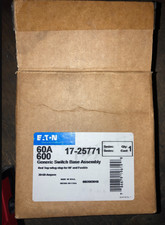 Eaton Switch Base Assembly 30/60AMP Panel Mount Lug Stop NF Fusible 600VAC