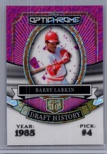 Barry Larkin 2025 Leaf Optichrome Baseball 1/1 Pre Production Proof