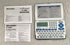 Sharp EL-6895 Electronic Organizer 256KB B W LCD 240x64 Keyboard, Manuals