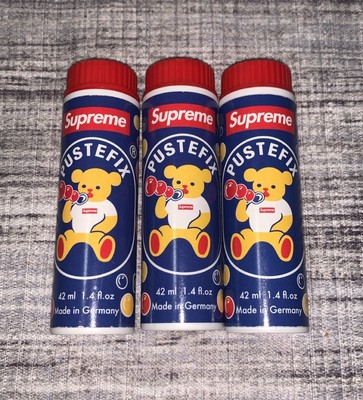 Supreme SS21 Pustefix Soap Bubbles 1.4 oz 42 mL (3 Pack) New Authentic Box Logo
