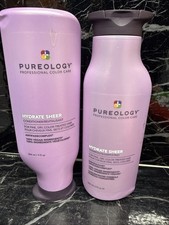 DUO Pureology Hydrate Sheer Shampoo  Conditioner Set - 9 oz new