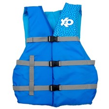 X2O Universal Adult 2X/3X Life Vest and Jacket, 50" - 60" Chest , Blue Ocean C