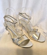 Nine West Gold Color Heeled Sandals 8M New (H