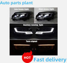 Left+Right Headlights DRL Turn Signal For Land Rover Range Rover Vogue 2013-2017