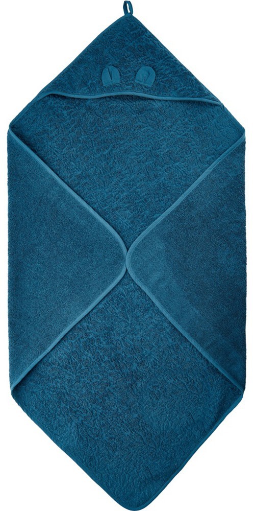 PippiBabywear Badetuch Organic Hooded Towel 83x83 cm Iceblue
