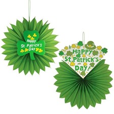 St Patricks Day 3D Hanging Decoration 2 Pack - Happy day