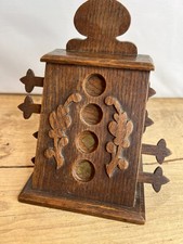 Antique Large Wooden Bridge Marker With Brass Markers Very Unusual