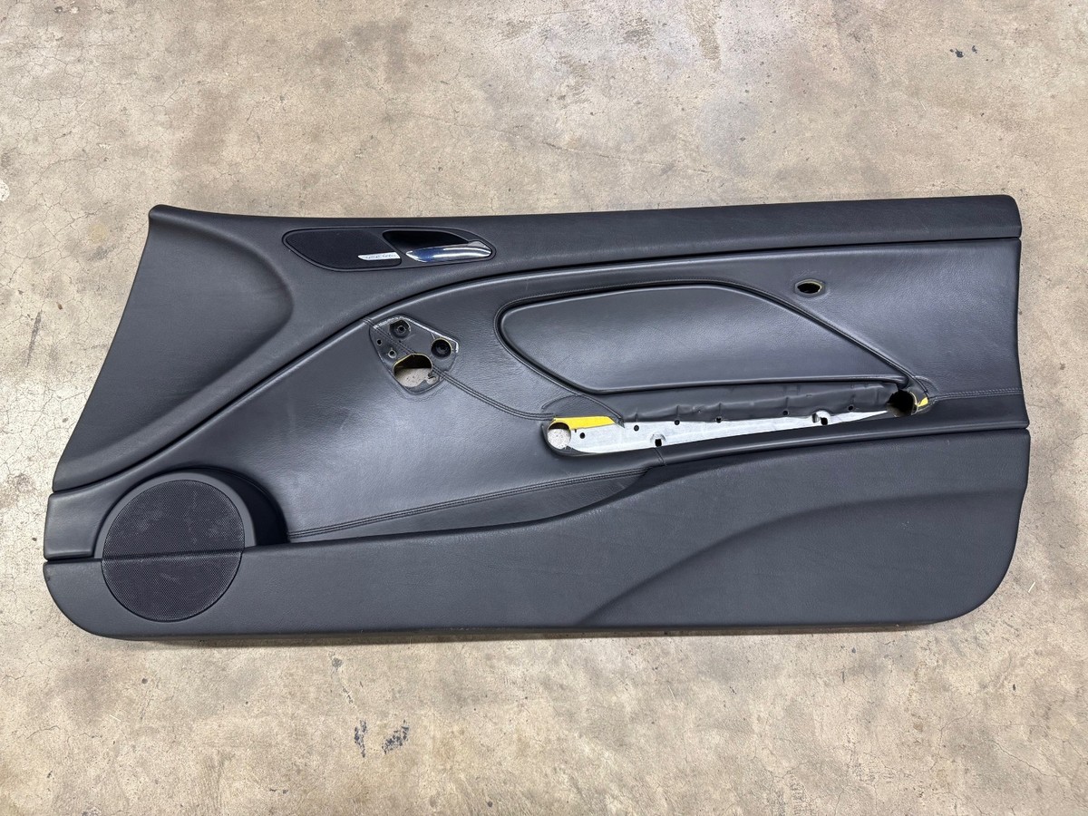 BMW M3 Right Front Door Trim Panel Black Leather 51417890948 01-06