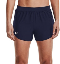 Under Armour Women's Fly-By 2.0 Midnight Navy Athletic Shorts L34726 Size L