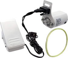 Sewing Machine Motor Kit with Foot Pedal  Belt - 110 Volt, 100 Watt for Importe