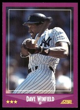 Dave Winfield 1988 Score #55 Yankees MLB READ FREE SHIPPING AutographDen