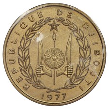 20 Francs 1977 Pattern Coin Bronze-Aluminium - Sealed UNC - KM.E5 - Coin