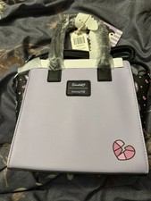 BRAND NEW WITH TAGS Kuromi Loungefly Heart Stained Glass Satchel Crossbody Bag