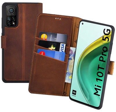 Xiaomi Mi 10T Pro 5G Hülle Book Tasche Echt Leder Schutz Cover Etui Wallet Case