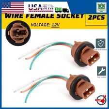 Flosser Pigtail Wire 2644 Female Socket 7443 Two Harness Front Turn Signal Plug