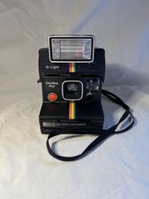 Polaroid One Step Plus Rainbow with Q-Light 2351 Flash Land Camera UNTESTED