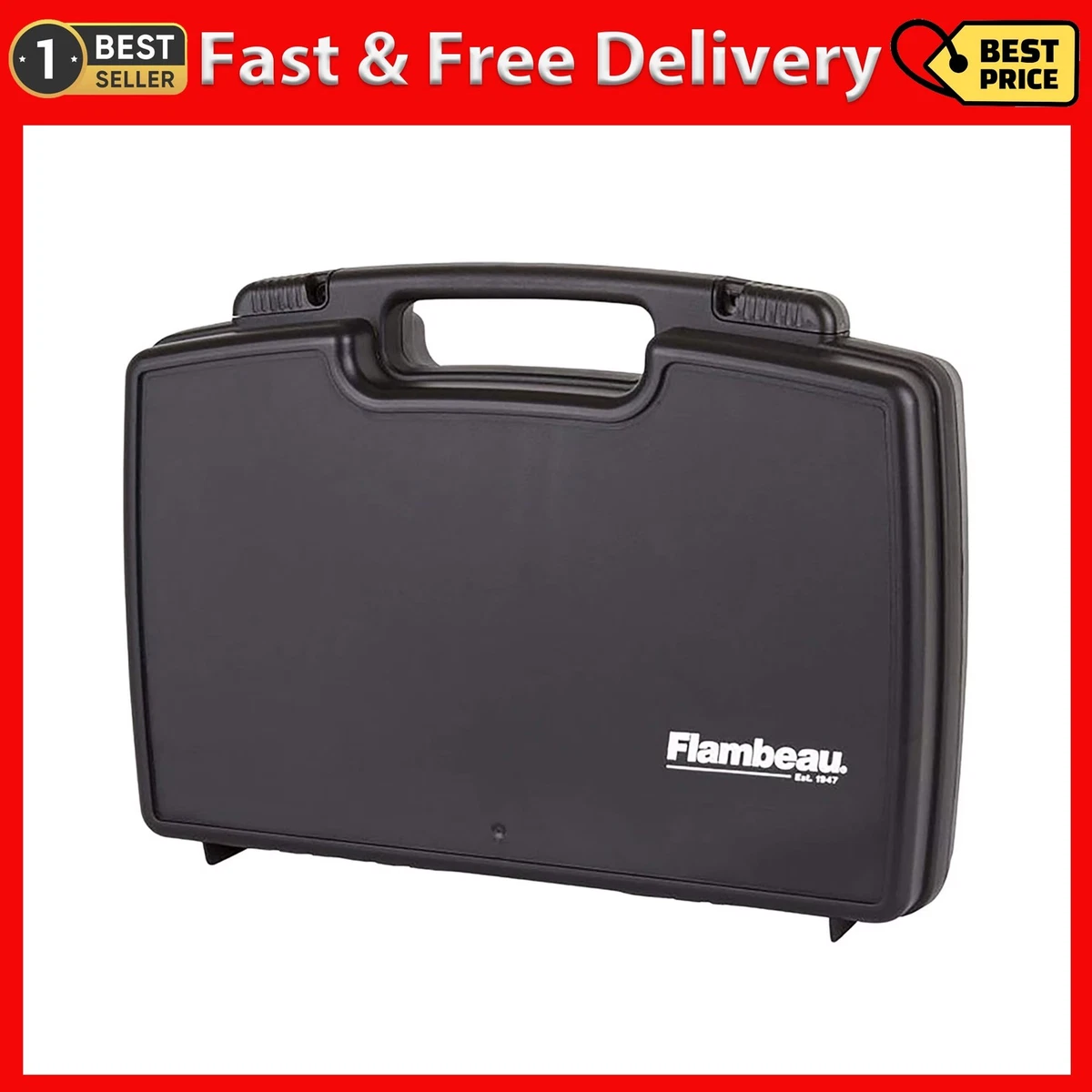 Mallette Tactique Flambeau Pour Fusil - 102x30x10cm - Plastique Dur Noir - Neuf