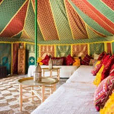 Moroccan Caidal Tent with Central Pole - Ideal for Events 6metersx3meters
