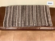 Soft Handmade Crochet Gray Blanket