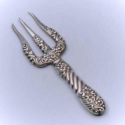 465 by Gorham Sterling Silver 6 3/8" Hollow Toast Fork Aesthetic c1880 No Mono