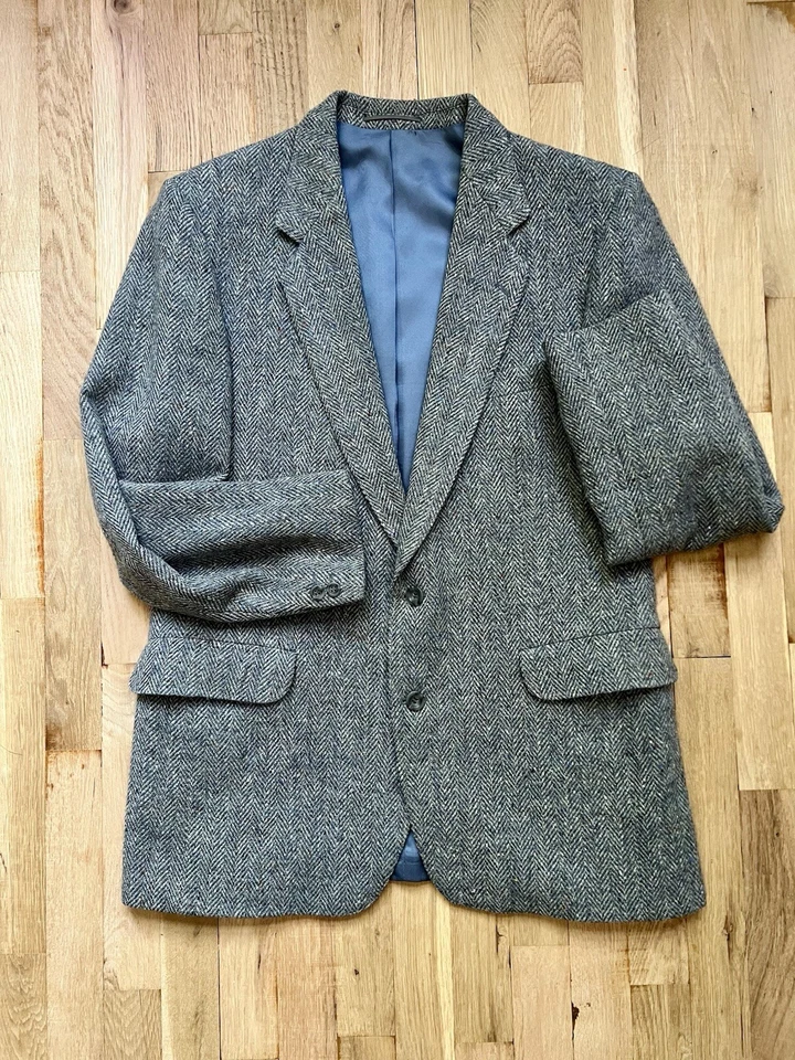 Vintage Magee Tailored Donegal Handwoven Irish Tweed Mens 42 Wool Blazer Ireland - Image 3 of 4