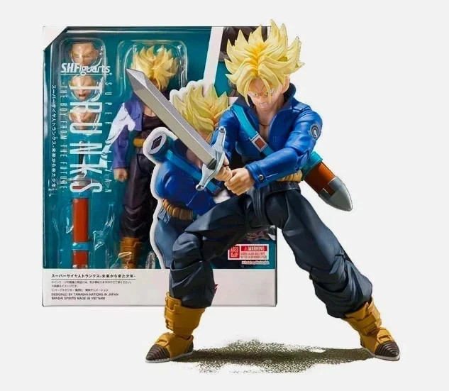 SHF Dragon Ball Z Trunks Figure Super Saiyan Action Figure PVC Model ...