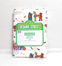 Sesame Street Halloween Set of 2 Standard Pillowcases Cookie Monster, Count more