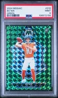Panini 2024 Mosaic Rookies Bo Nix Broncos Green Mosaic Prizm #312 PSA 9