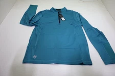 Greyson Golf Sequoia 1/4 Zip Pullover Mens Size Medium Cyano 957D New 01306049