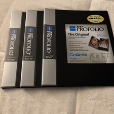3 Itoya Art Profolio Original Storage/Display Book 8.5 x 11" 24 Dbl Side Pages