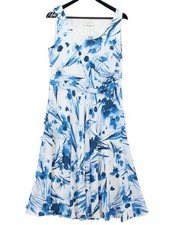 Jacques Vert A-Line Maxi Dress UK12 in White