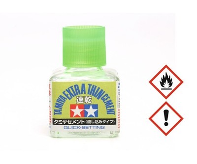Tamiya 87182 Plastikkleber 40 ml Quick extradünn NEU