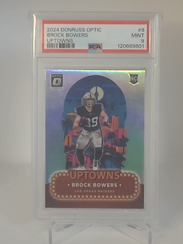Brock Bowers #8 2024 Panini Donruss Optic Uptowns card