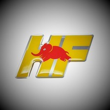 UFFICIALE LANCIA ADESIVO STEMMA 3D DELTA HF 60 X 35 mm BADGE LOGO FULVIA