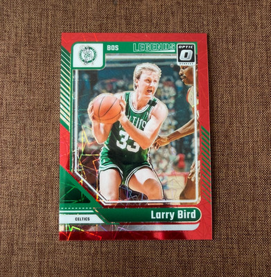 2024-25 Panini Donruss Larry Bird Celtics #243 Red Velocity Legends 146/299 HOF