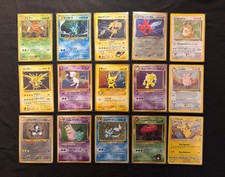 Pokémon Card LOTTO 15 x *holo* VINTAGE jap / ita + ALBUM 4 TASCHE INCLUSO