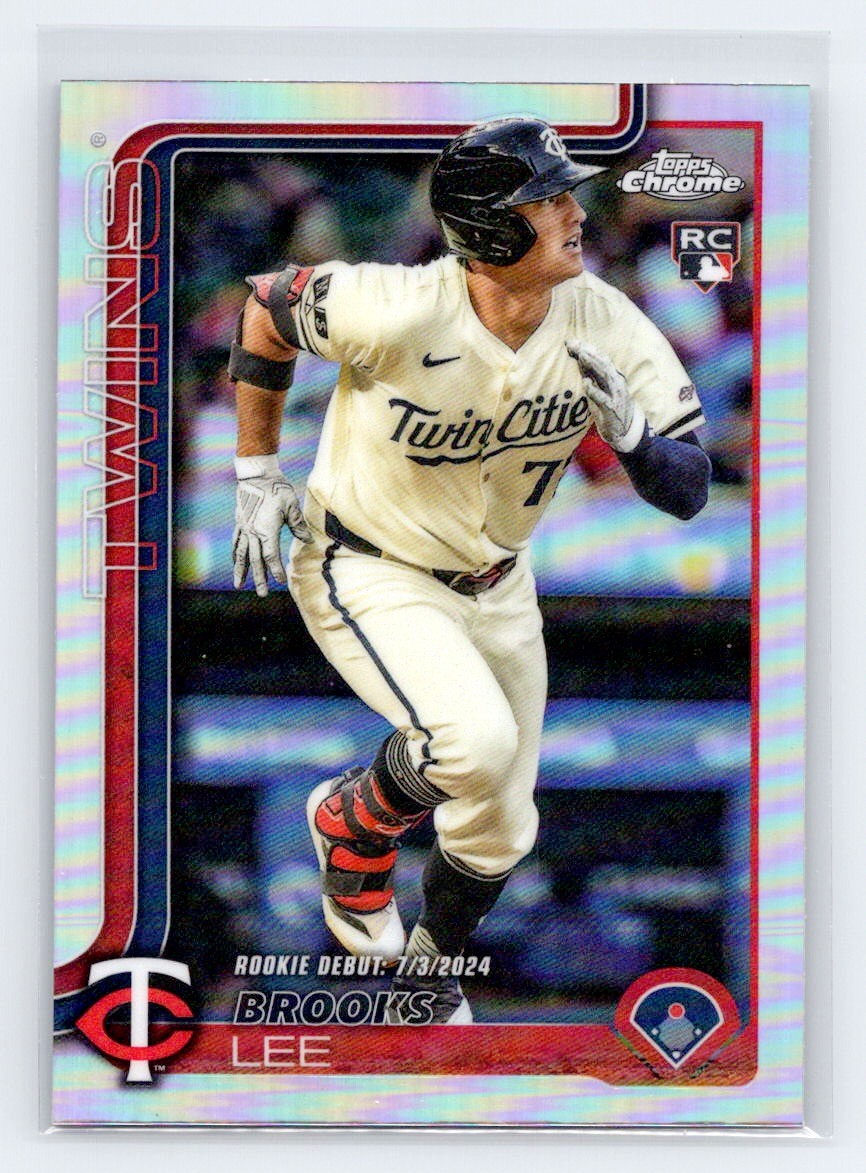 Brooks Lee 2025 Topps Chrome Update #USC6  Refractor Rookie Debut