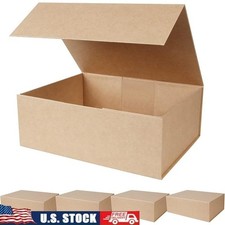 Magnetic Closure Brown Gift Boxes Elegant Storage For Weddings Birthdays Events