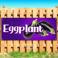 EGGPLANT Advertising Vegetable Food Snack Vinyl Banner Flag Sign USA SB00000
