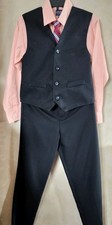 Boys Formal Outfit size 12 - Izod Vest and Pants, Arrow Dress Shirt, Clip-On Tie
