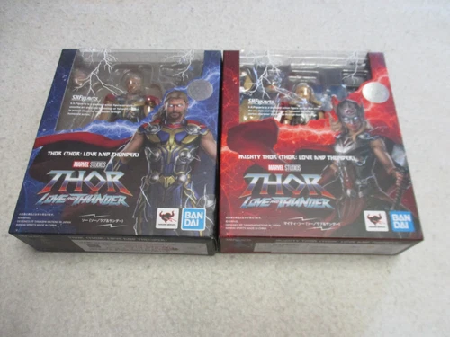 SH FIGUARTS THOR AMOR Y TRUENO Y PODEROSO SELLADO BANDAI MARVEL AUTÉNTICO