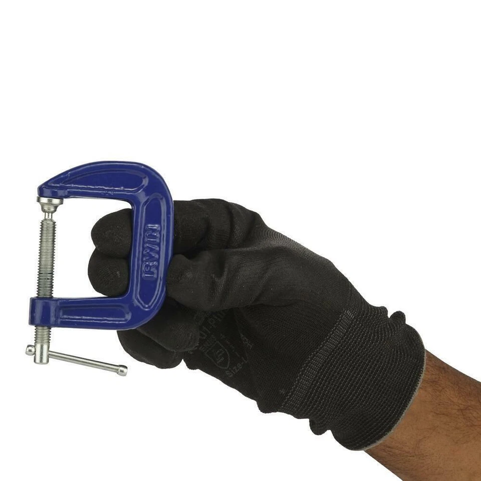 2 pack IRWIN 1901231 Steel C-Clamp 1-1/2 inch Max Open 1-1/2 Inch Throat Depth - Image 4 of 4