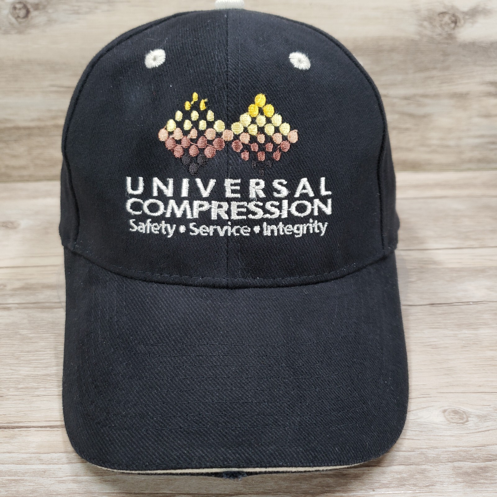 Universal Compression Hat Cap Embroidered Logo Bl… - image 1