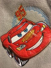 Disney Cars Lightning McQueen Blanket Size 60 By 50 FLeece Plush Throw Pixar New