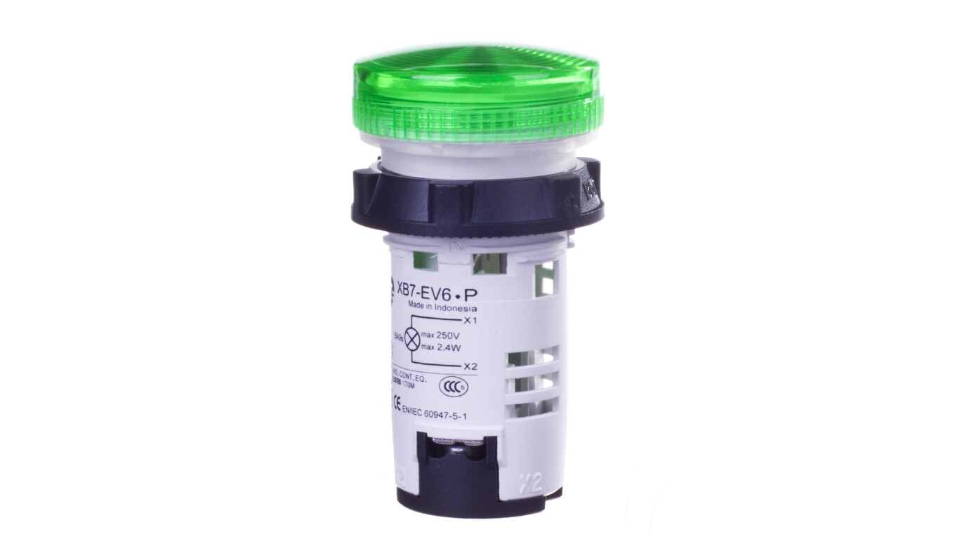Signal lamp 22mm green 230V AC / DC XB7EV63P /T2UK